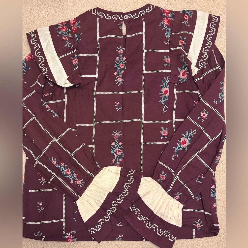 Authentic Sézane x BAZISZT Francy Shirt Size 2 - Picture 7 of 7